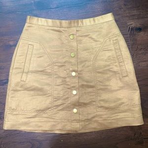 H&M tan suede skirt